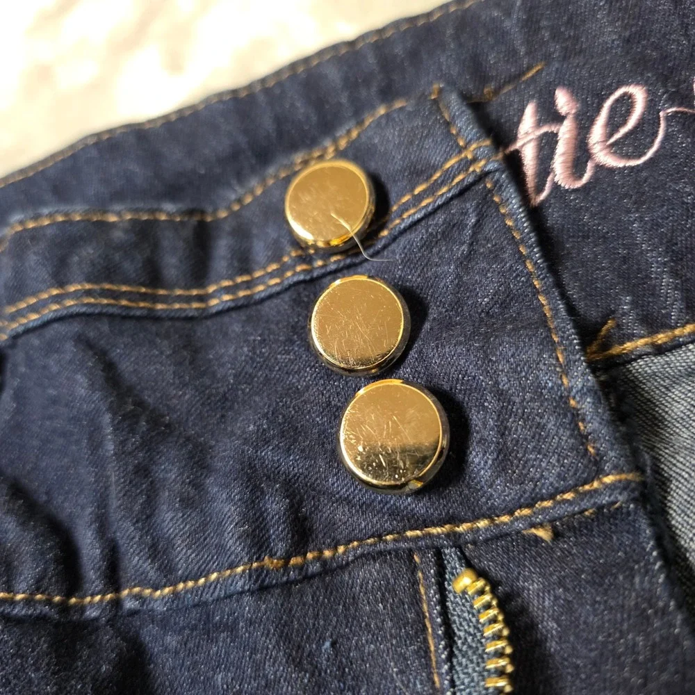 Cutie Pie Stretch High Rise Bell Bottom Jeans Womens Juniors 13 Retro Hippie